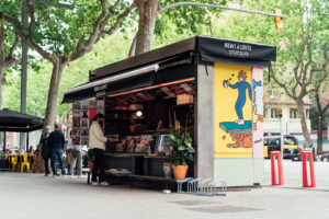 Barcelona Raval Newsstand News & Coffee