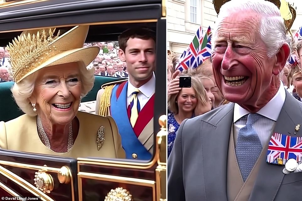 Artificial intelligence has generated snaps life-like snaps of the King and Queen Consort... what do you think of them?