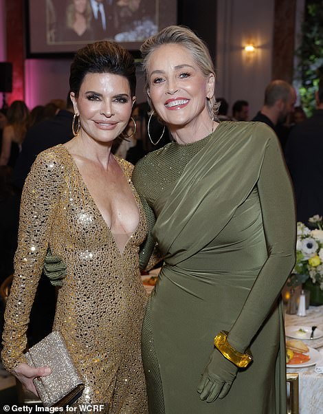 Loving life: Sharon posed with Lisa