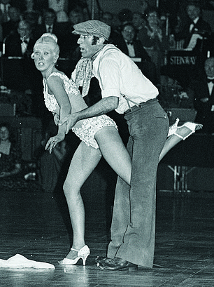 Len Goodman, aged 25, dancing with Cherry Kingston in 1970. He would later marry Cherry but they divorced after 15 years of marriage