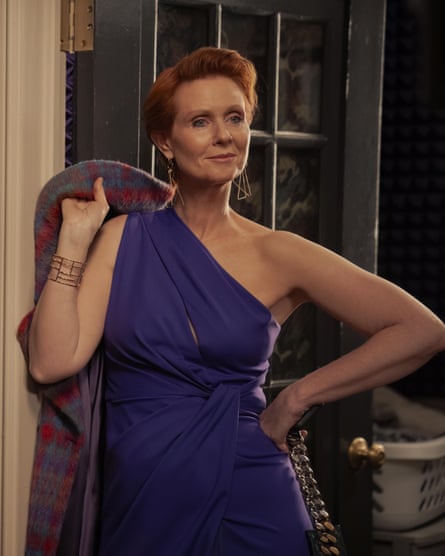 Miranda stepping into a new era of sexual experimentation wearing Halston in series 2.