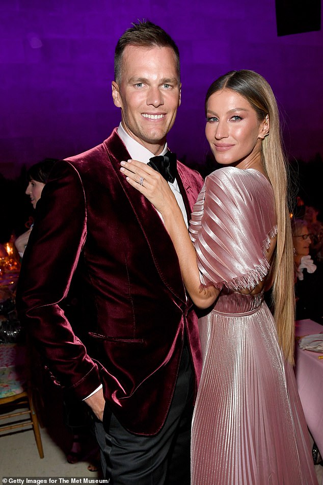 Prior relationship: Tom was previously married to Brazilian supermodel Gisele Bundchen for 13 years; pictured in 2019