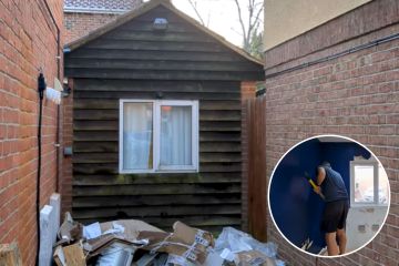 I transformed the rotting shed in my garden into a tiny home