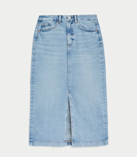 Denim skirt, £29.50, marksandspencers.com