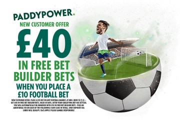 Get £40 in free Bet Builder bets when you stake £10 on football with Paddy Power