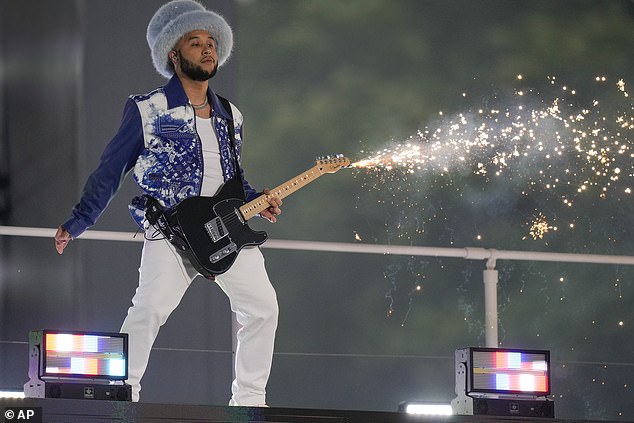 On stage: The DJ first met the Royal when he performed at the late Queen's Platinum Jubilee in 2022 (pictured)