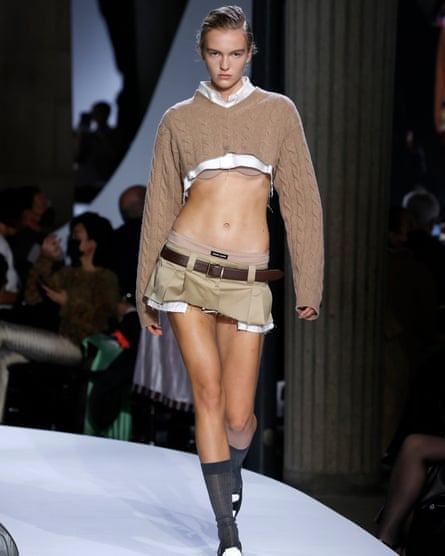 A model wears Miu Miu.
