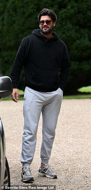 Awkward! The stars were seen arriving separately at St Audreys House in Somerset for filming