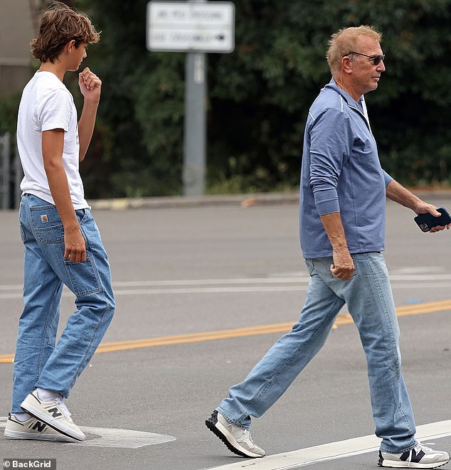 Making it work: 'We will figure it out and we'll share,' said Costner: 'We just got to kind of convalesce right now'