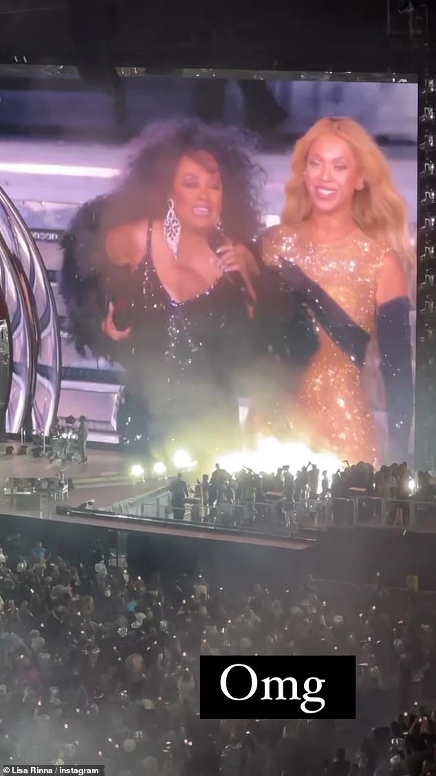 Diana's look: The 70,000-plus capacity crowd at SoFi Stadium in Los Angeles was quite stunned when the 79-year-old diva took to the stage on Monday evening, in a glamorous glittering black gown