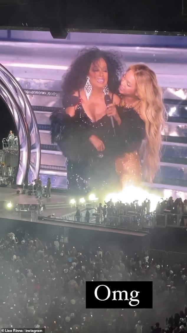Birthday: She helped lead the crowd in singing Happy Birthday at just after 11 PM on Monday evening, hours after rumors surfaced that she would make a surprise appearance