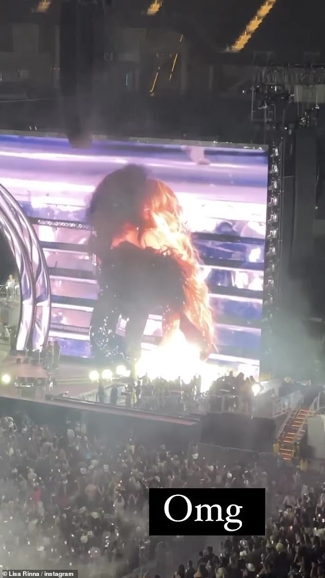 Full soul: 'My soul is full. I¿m so thankful, I¿m trying not to cry. I¿m thankful to be alive. I¿m thankful to be on stage. I¿m thankful to look out and see your faces,' she began