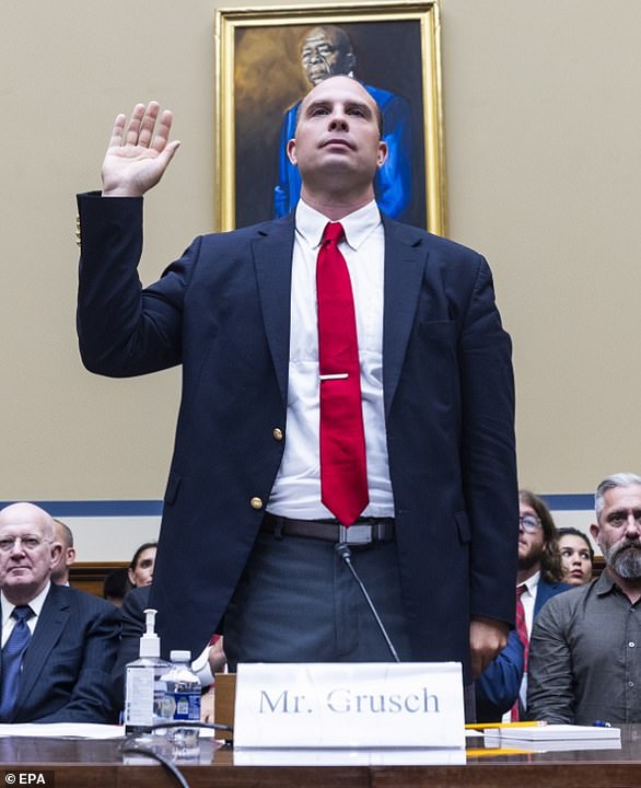 Its release comes come roughly a month after David Grusch claimed the Pentagon is covering up evidence related to extraterrestrials in a bombshell testimony before Congress
