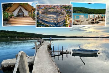 I tried glamping in Europe - the holiday parks are right next to the beach