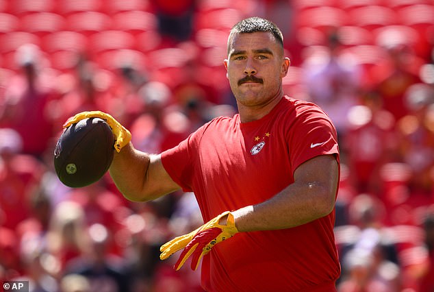 Under the radar: They were seen together for the first time after she attended his Kansas City Chiefs¿Chicago Bears game on Sunday, but they previously spent time together in a 'very private setting' so as to not attract attention; seen Sunday
