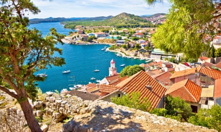 City of Sibenik coast view.