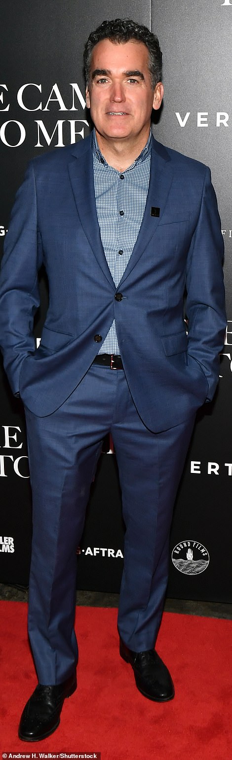 Suits them! Brian d'Arcy James, who appears in the film, and Tony Goldwyn were looking smart on the red carpet
