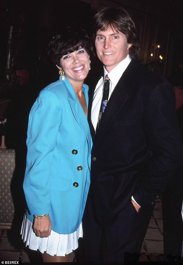 Looking back: Caitlyn spent 24 years married to Khloe's mother Kris Jenner; the couple are pictured in 1991