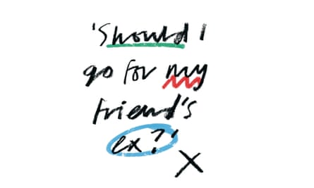 Illustration with the problem: Should I go for my friend’s ex?