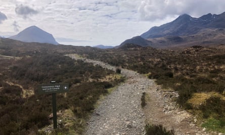Some of the path is on land owned by the John Muir Trust.