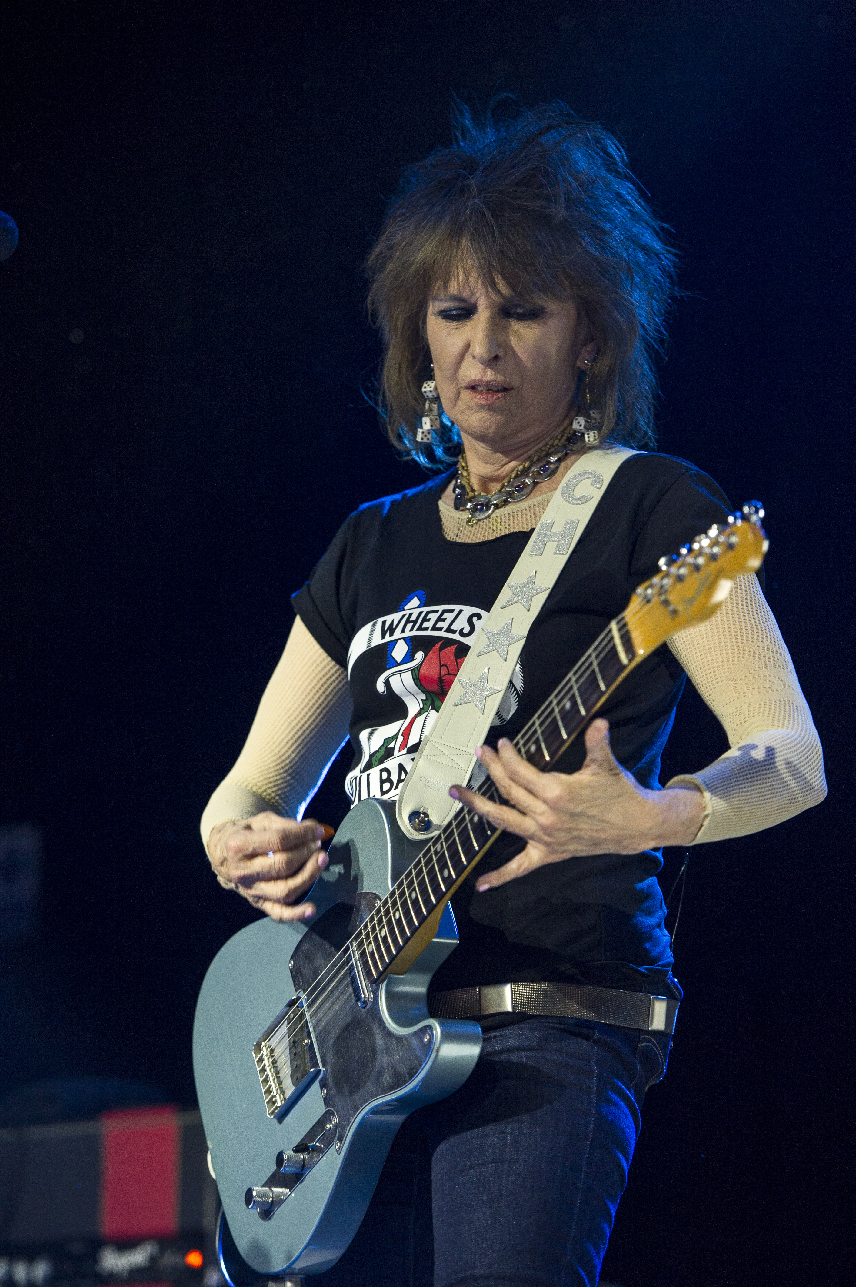 Chrissie Hynde performing at the Electric Ballroom in London