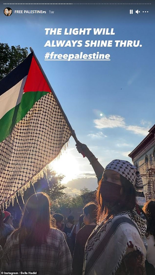 Bella last year said that she has lost friendships and professional opportunities over her stated beliefs on the Israel-Palestine conflict