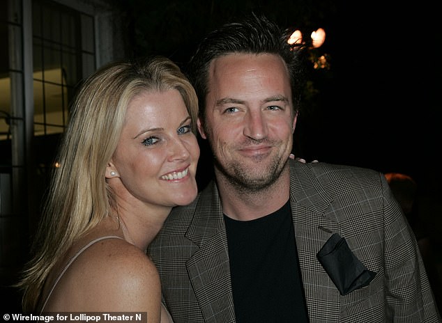 Short-lived romance: From 2002, Perry was linked to The Bold and The Beautiful star Maeve Quinlan. The pair, pictured three years after breaking up, eventually called it quits in 2003