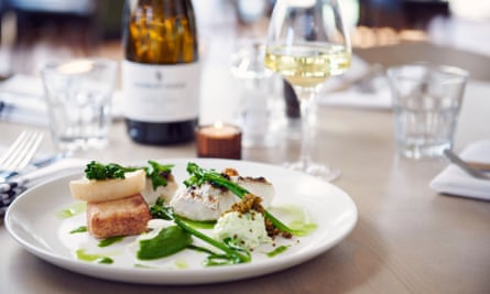 Broccoli, turnip, anchovy and samphire at the White Hart Inn