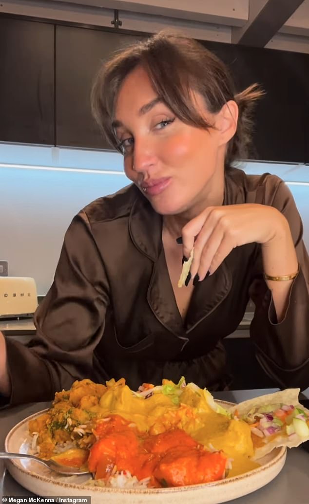 Starving: She told followers she went through every ingredient with the restaurant in a bit to avoid gluten continued to battle coeliac disease