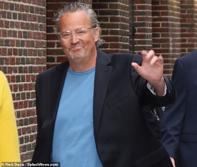 Matthew Perry (pictured in September 2021), 54, was found dead after drowning at his LA home Saturday. No drugs were found on scene, but he spent decades batting with drink and drugs addiction
