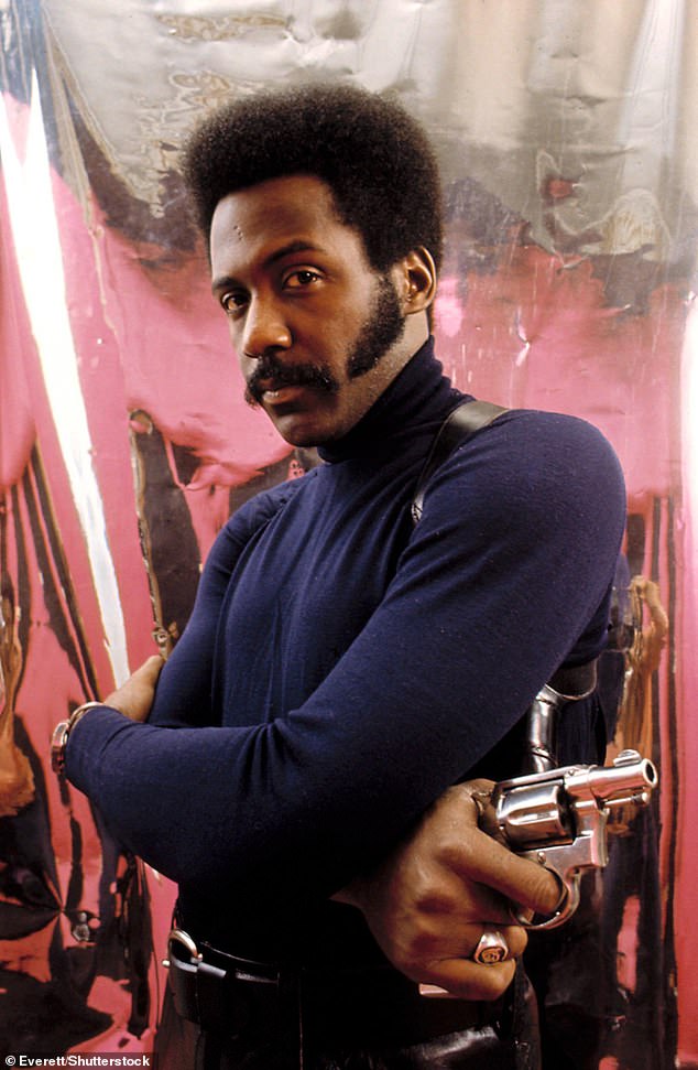 Iconic role: Roundtree first starred as the detective John Shaft in 1971's Shaft, which was directed by the photographer and composer–turned–filmmaker Gordon Parks and featured a classic soundtrack recorded by Isaac Hayes