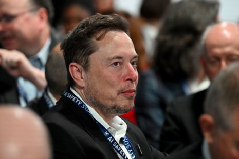 Elon Musk at the AI safety summit yesterday.