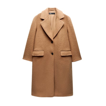 Caramel single breasted long coat