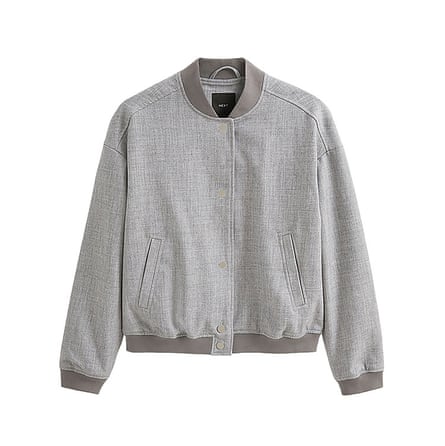 grey woven wit rib cuffs