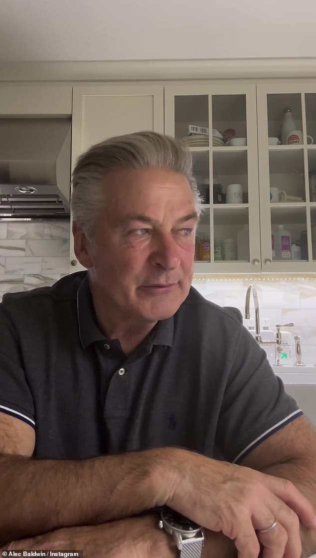 Ready to work again: 'I'm really grateful. I'm happy myself because I'd like to go back to work on some serious level,' he added, before wrapping up the video