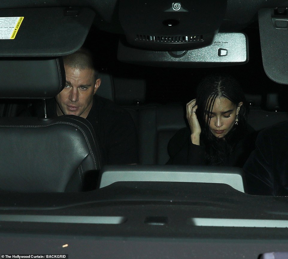 Couple: Other famous faces who made their way to the celebration included newly engaged Zoe Kravitz and Channing Tatum
