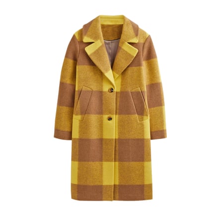 Yellow check coat