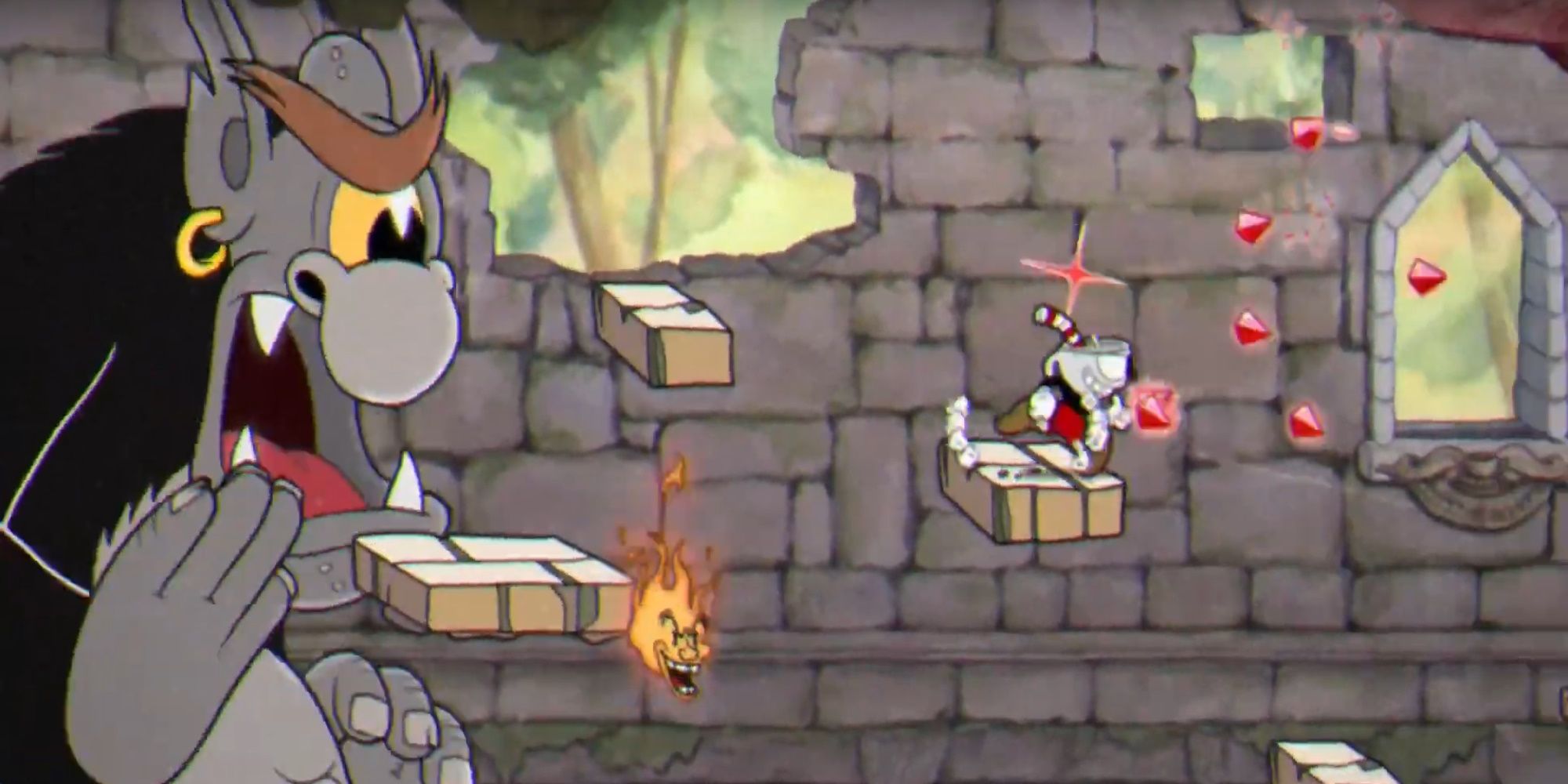 Cuphead Rugged Ridge screengrab from YT