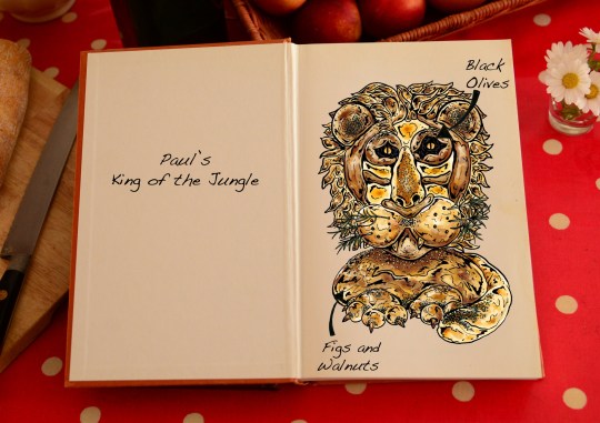 An illustration of Paul's King Of The Jungle in Series 6 of The Great British Bake Off