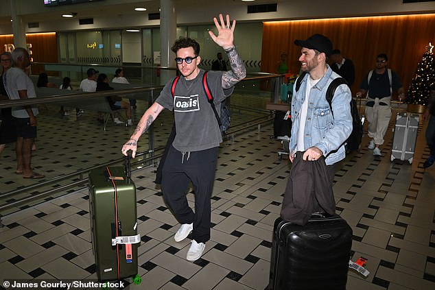 Danny, 38, arrived with last year's King of the Jungle, Sam Thompson, former contestant Joel Dommett and the radio DJ Kemi Rodgers who are hosting the spin-off show, I'm a Celebrity... Unpacked