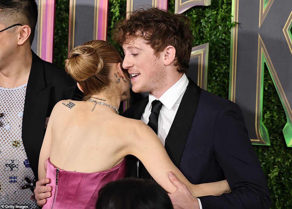 And her love for Slater was on full display Thursday as they shared a warm hug in front of a sea of red carpet cameras at the DGA Theater