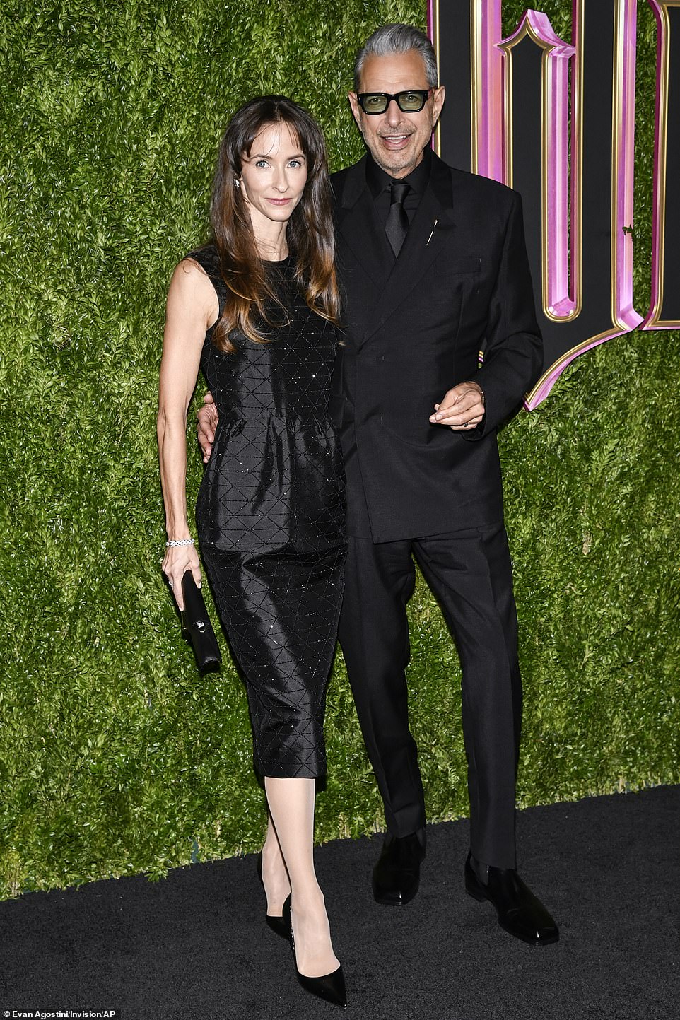 Jeff Goldblum — who plays The Wizard of Oz — looked chic as he cozied up to his wife of 10 years, Emilie Livingston