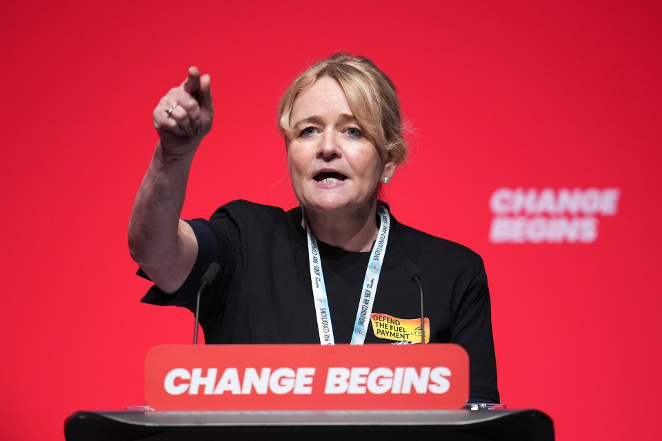 Unite's general secretary Sharon Graham