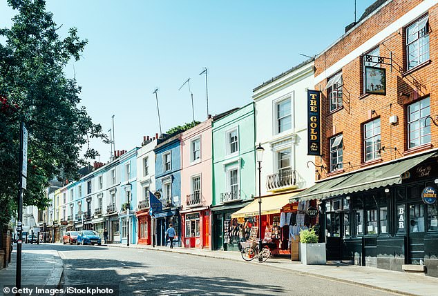 Girls born in Kensington and Chelsea (pictured) between 2021-2023 are expected to live until they are 86, according to the Office for National Statistics