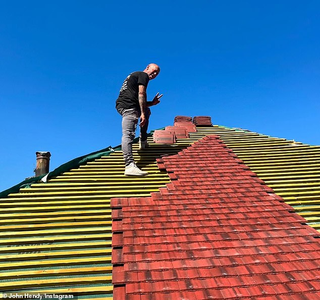 John now makes a living as a roofer, yet he added: 'I don't ever regret anything like I say we come out with nothing but there's no point thinking about that'