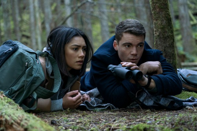 The Night Agent. (L to R) Luciane Buchanan as Rose Larkin, Gabriel Basso as Peter Sutherland in episode 103 of The Night Agent. Cr. Dan Power/Netflix ?? 2023