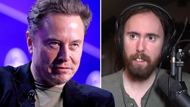 Elon Musk and Asmongold images