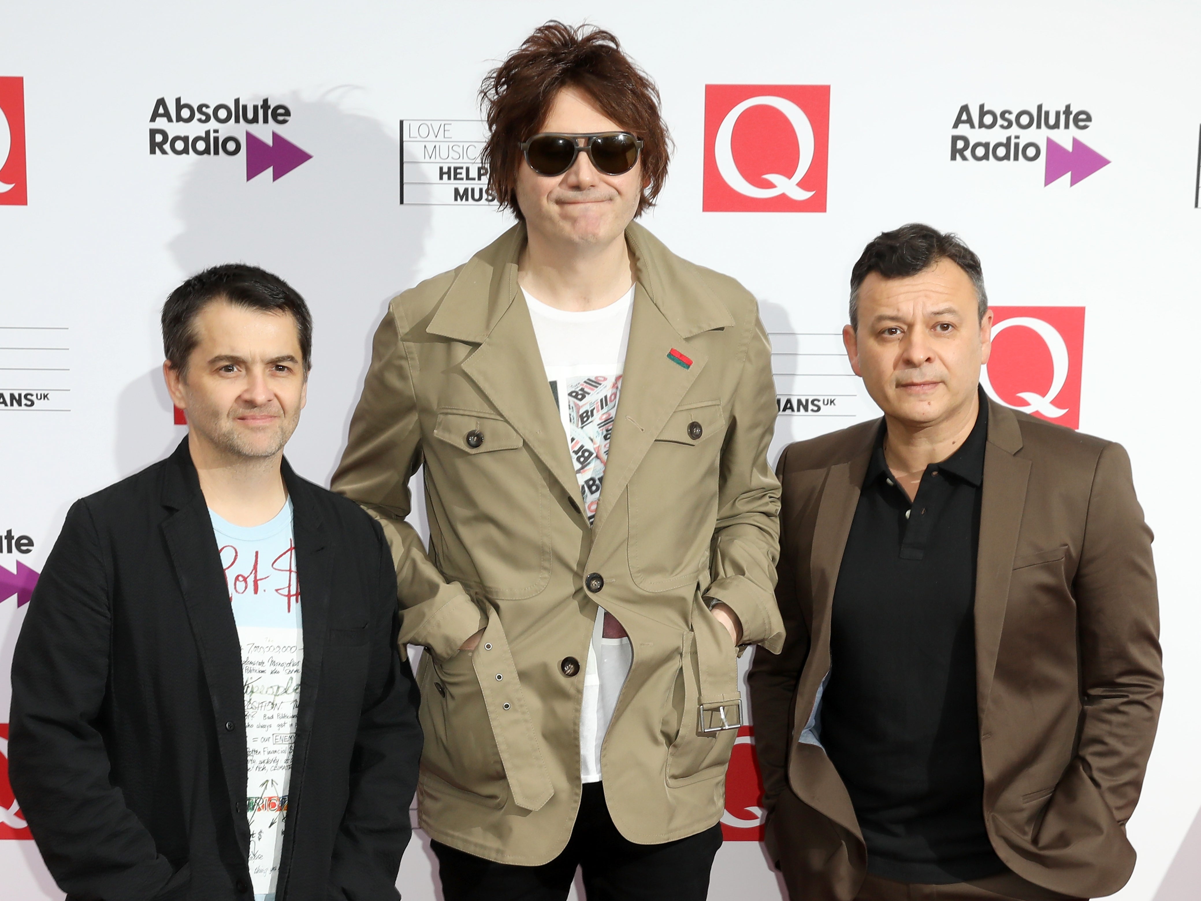 L-R: Manic Street Preachers members Sean Moore, Nicky Wire and James Dean Bradfield