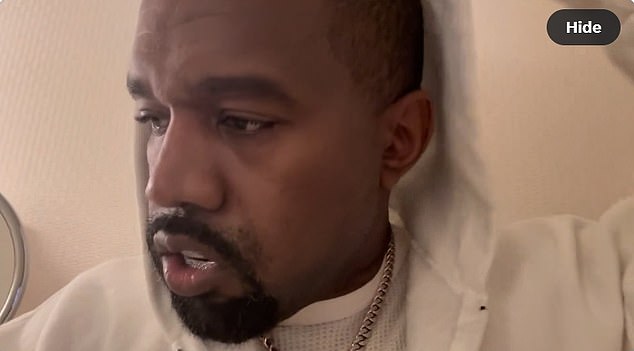 West told his 33 million X/Twitter followers in a clip, 'I’m just telling you calmly that I am in a good space - I’m really in a positive space, it’s cathartic'