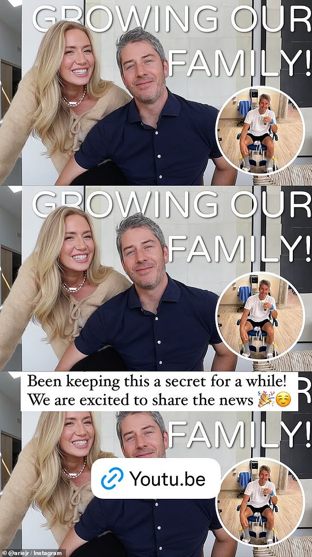 The couple would also announce they've been 'keeping this secret for a while' on Instagram